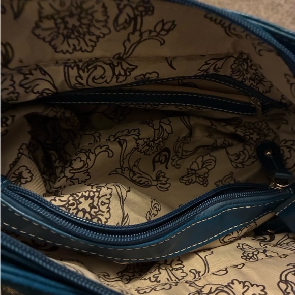 Patriotic Red White & Blue American Flag Boutique Bag Purse Cowgirl Trendy Zip - Picture 7 of 8